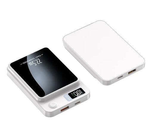 Wireless Battery Bank Phone Charger For Use With Magnetic Cases